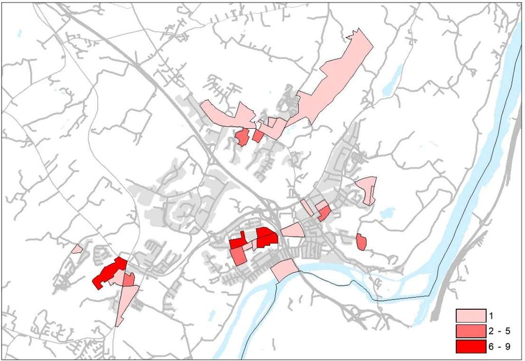 Utkast Social översiktsplan 2015-06-17 5.14 Sammanfattning Utifrån de undersökta dataområdena har nedanstående översiktskarta utarbetats.