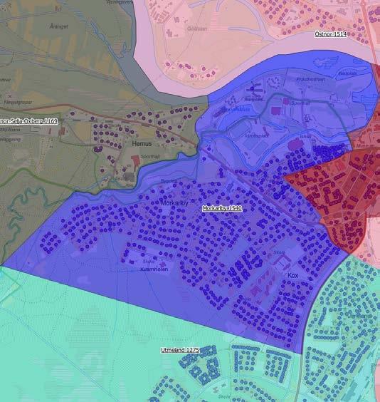 4(9) Morkarlby-Långlet-Oxberg Valdistriktet får en större förändring sett till ny gränsdragning. Norra, mellan och södra Selbäck överförs till distriktet Vika-Venjan.