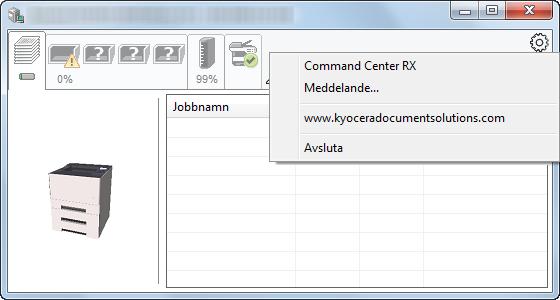 Command Center RX Om skrivaren ansluts till ett TCP/IP-nätverk och har en egen IP-adress, ska du använda en webbläsare för att få åtkomst till Command Center RX och ändra eller
