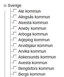 2.4 Val per trädstruktur Område kan väljas via