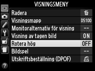 4 Placera markören på den valda menyn. Tryck på 2 för att placera markören i den valda menyn. 5 Markera ett menyalternativ. Tryck på 1 eller 3 för att markera ett menyalternativ. X 6 Visa alternativ.