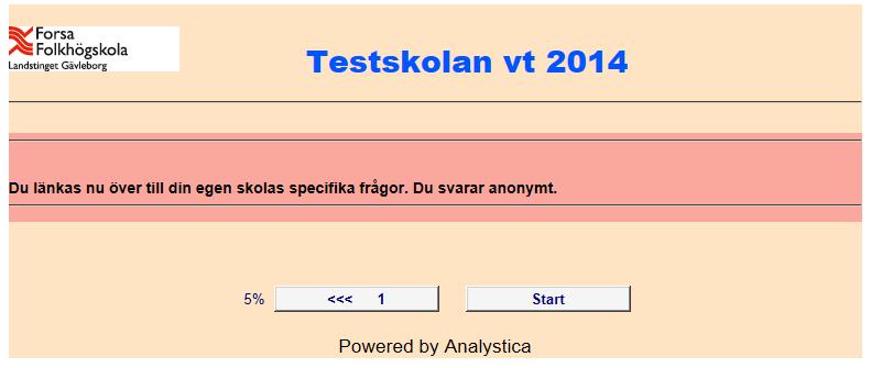 Loggan finns nu i enkätens övre vänstra