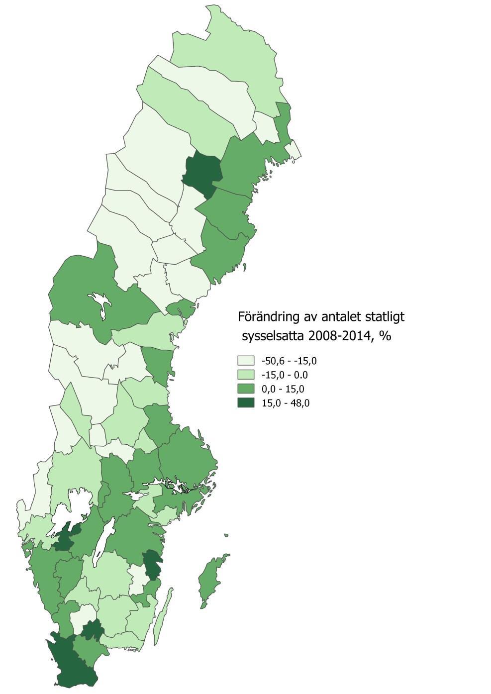 Omlokalisering av statlig verksamhet Vi rekommenderar regeringen att under en 5 till 7-årsperiod