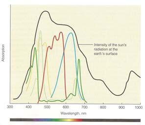 Temperaturstrålning Ljusabsorberande pigment