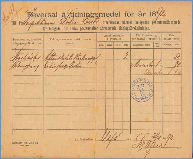 11 till Vänersborg, transitst PKXP N:r 2 14.11.72. Sällsynt lösenstämpel, känd i ett fåtal exemplar. 8.