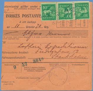 13.000 627 146 C a 10 öre violett typ II, A1-papper. ** Postfriskt Lyxexemplar. 400 Gustav V En Face 628 151 A c 20 öre Agrg-papper. Postfriskt Lyxex v1 ** med plåtspricka.