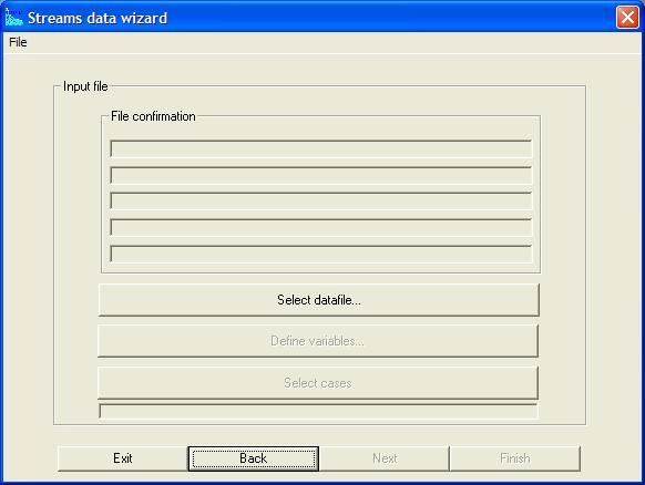 I detta fall används en SPSS-fil med
