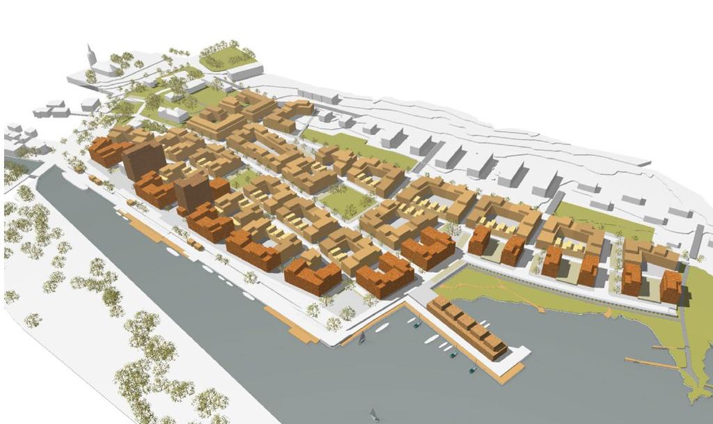 25 Norrtälje Hamn ska utvecklas som en del av staden och stadskärnan. Den nya stadsdelen ska ge en härlig livsmiljö för människor i olika åldrar och med olika förutsättningar.