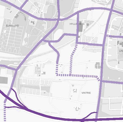 29 Gatunät Almviksvägen Uppsamlingsgata som kopplas till Hyllie boulevards förlängning Hyllie boulevards förlängning Almviksvägen Pildammsvägen REFERENS Huvudgatunät i Översiktsplan för Malmö Yttre