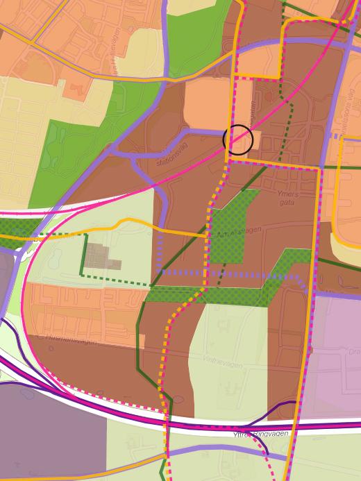 7 Alternativ Nollalternativ Enligt PBL ska planförslaget i miljökonsekvensbeskrivningen jämföras med ett så kallat nollalternativ, vilket innebär att gällande planer fortsätter att verka utan