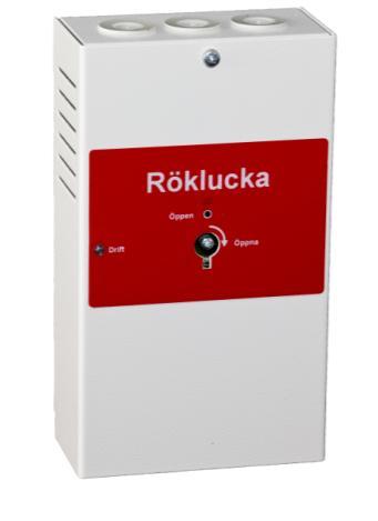 RLS40-100-500-600 RÖKLUCKESTYRNING BESKRIVNING Styrenheter manövrering av rökluckor med omkopplare och elektronik för styrning från brandlarmcentral eller liknande.