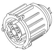 GH 14730 Hylsisolator VKR Adapters/ändstycken För att fästa skyddsslang på VKR/VKS