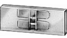 Kabelförbindningsbox 8-polig med Alu-lock Med flatstift anslutning, 2st in & utgångar Ø 7 & 9.5mm.