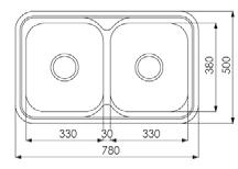 . Djup 1 x 180 och 1 x 120 mm.