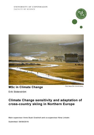 Kunskap- Omvärldsanalys klimatförändringar och längdskidåkning 2016 genomfördes en omvärldsanalys av Peak innovation tillsammans med Köpenhamns universitet om hur klimatförändringarnas