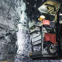 Bergförstärkning I alla bergutrymmen under jord där människor ska vistas sker ett systematiskt säkerhetsarbete genom skrotning, betongsprutning och bultning.