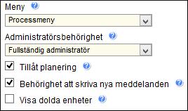 3. Klicka på Skiftnyckeln för den Behörighetsgrupp du vill tilldela behörigheten på. 4.