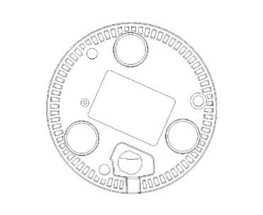 Montera en GPS 17-antenn Du kan ytmontera GPS 17-antennen eller montera den i en vanlig 1-tums (yttre diameter) rörgängad marinhållare (14 gängor per tum medföljer inte).