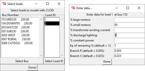 (a) Val av laster (b) Dialogruta för inmatning av lastdata Figur 3.