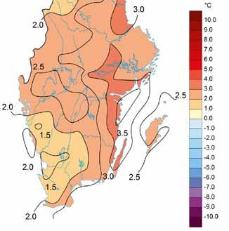 Väder i april 2015 Avvikelse medeltemperatur april månad