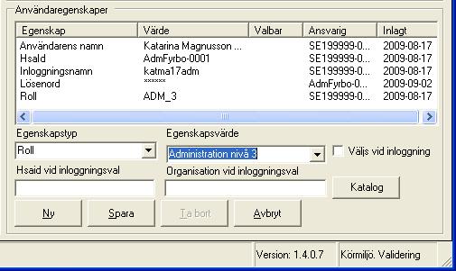 Lägg till systemadministratör, 3 Användar admin Om personen inte är användare av SAMSA. Lägg till ny användare. Se bild 5-8.