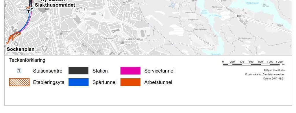 utbyggnaden av tunnelbanan.