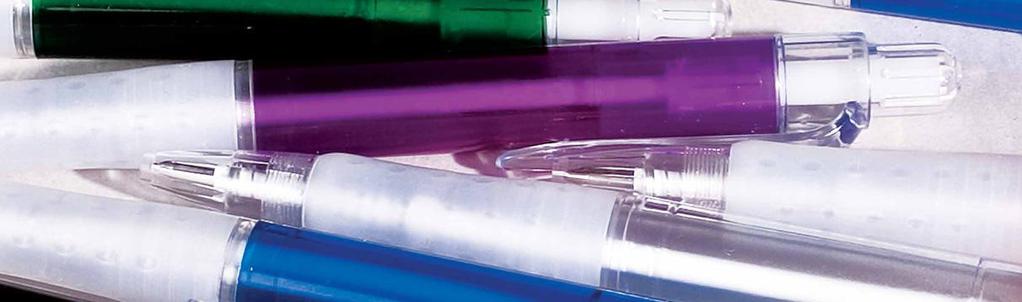 Ultra Pen Solida färger Mycket prisvärd penna med gummigrepp i många blanka transparenta och solida färger.