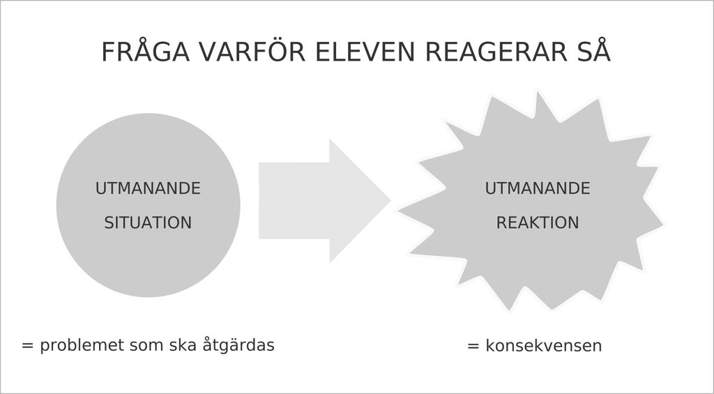 Problemet är inte problemet att eleven rymmer, spottar, vägrar