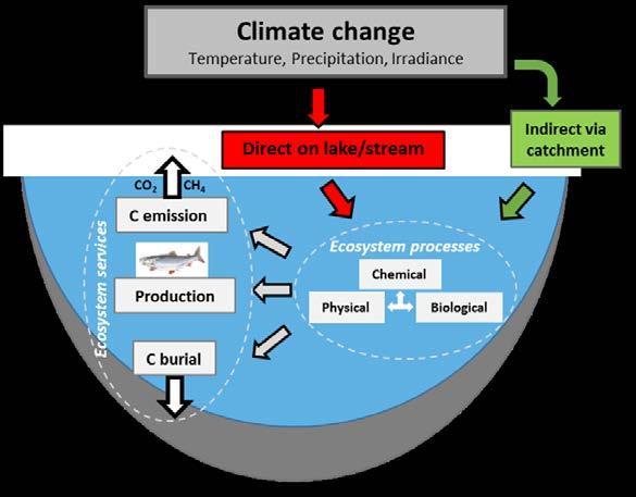 En stor utmaning är att prediktera klimatpåverkan -Klimateffekter är komplexa med förväntad stor variation i tid och rum- Stort behov av: Integrerad