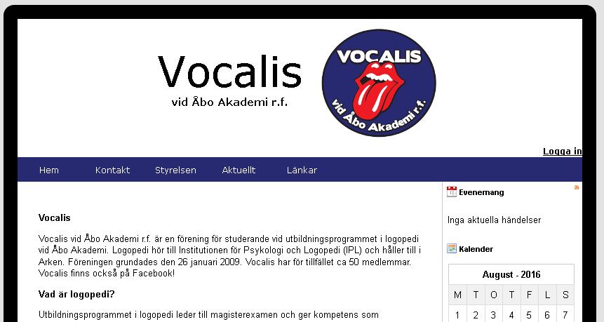 ÄMNESFÖRENING VOCALIS 2.8.