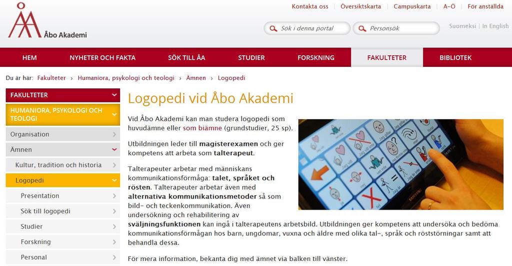 DET FINNS MYCKET INFORMATION PÅ LOGOPEDINS HEMSIDA HTTP://WWW.ABO.