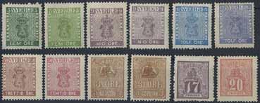 I huvudsak ostämplade frimärkssamlingar Sverige / Mainly unused stamp collections Sweden 2784A éé samling 1938 1944 i SAFE-album med fickor.