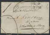 1.1854, rekbrev med bevarade sigill Trosa Post Contors Sigill och tränsning.