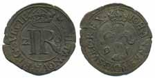 1,38 g. 1 300:- 4505 SB 36 Reval penning 1562. 0,35 g, XR 1 1.000:- Johan III (1568-1592) 4506 SM 59 4 öre 1581.