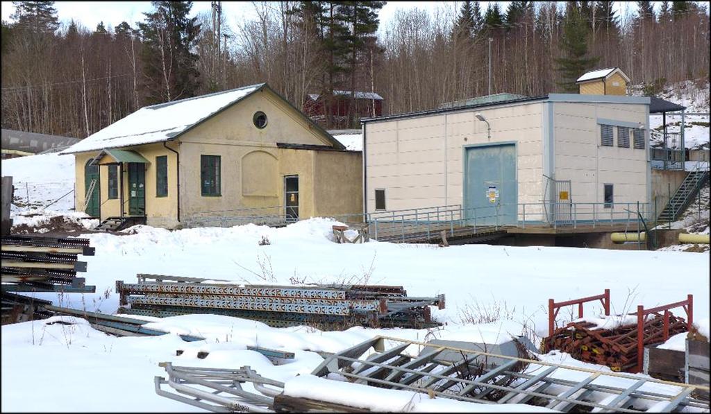 Bengtsfors kommun Skåpafors kraftverk Kommun: Bengtsfors Socken: Laxarby Fastighetsbeteckning: Kråkviken 1:24 Övrigt: - Det äldre kraftverket(t.v.) är uppfört 1928 och det yngre (t.h.) är uppfört 1981.