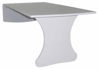 6.551,- Sitthöjd 45 cm, bordshöjd 72 cm, totalbredd 127 cm. Uppfällbara bord att hänga på väggen ger extra plats för lek.