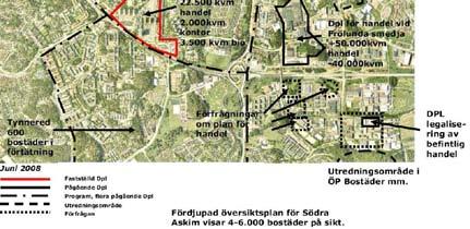 Söder om Fässbergsdalen börjar Sandsjöbacka naturreservat och sträcker sig söderut genom tre kommuner.