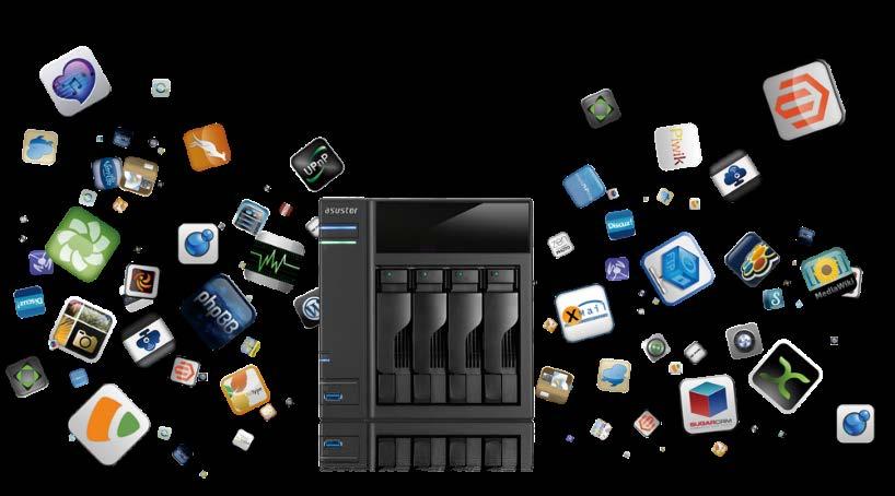 App-central: Släpp loss den obegränsade potentialen hos NAS Apparna som kommer förinstallerade med ASUSTOR NAS är bara början.