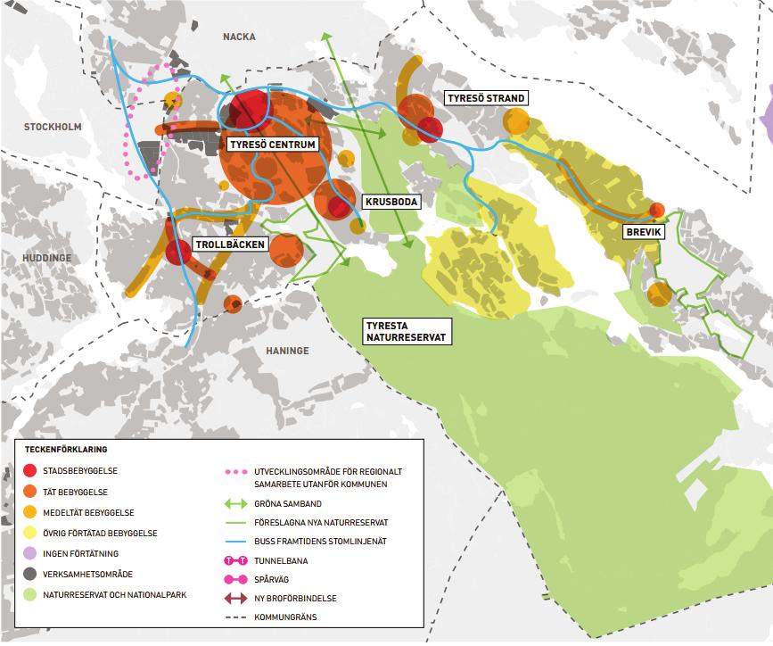 trollbäcken - utredning av plansituationen Översiktsplanens 3 alternativ Gällande översiktsplan, från 2008