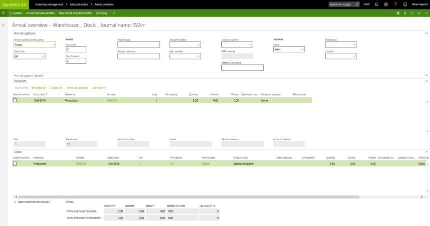 Warehouse Management Ny modul