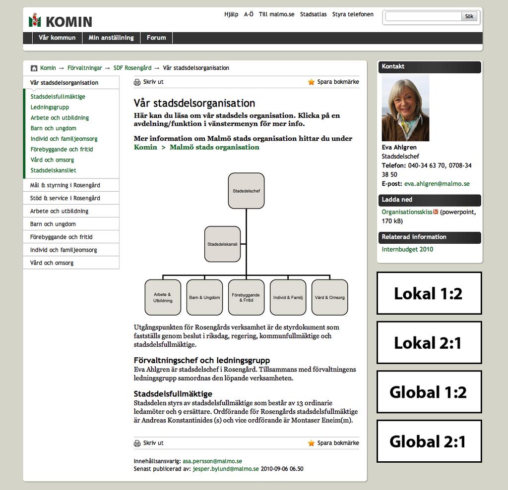 Guidelines WI/WS, version 1, 2010-10-1 5.4 Brödtext Alla innehållssidor behöver en brödtext för att förmedla innehålet.