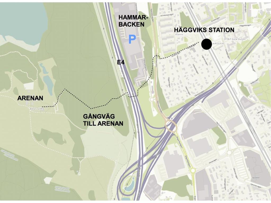 Till arenan med bil Beroende på vädret under kommande vecka är det osäkert med parkeringsytor i nära anslutning till arenan. För de som kommer norrifrån hänvisar vi till Hammarbacken, se karta ovan.