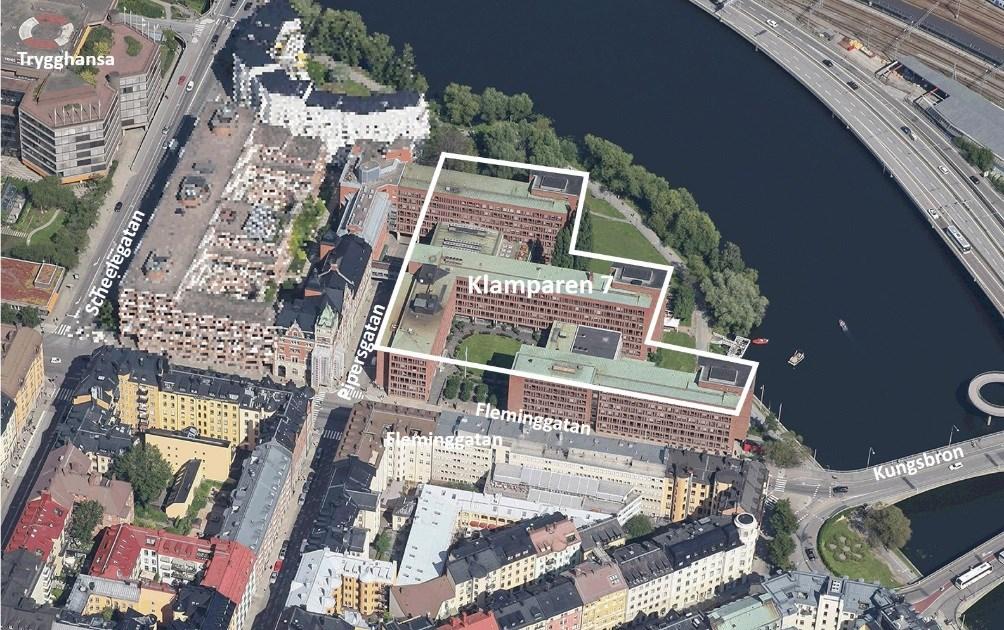 Sida 5 (10) Flygfoto över området med fastigheten Klamparen 7.