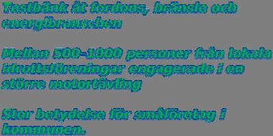 Arrendeavtal gäller till 2050 Motorsporten är testbänk åt