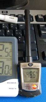 Mätningarna är gjorda med enkla handverktyg, beskrivna här intill. Genomgående med Testo och till en början i vissa fall även med TFA. Instrument TFA Testo Fabrikat Nr Dostmann/Wertheim 30.