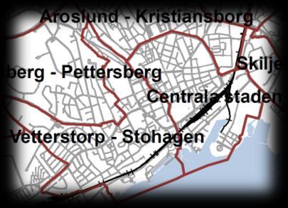 2016-09-07 Den områdesindelning som används i den här rapporten innebär att en del av Centrum hör till området Vetterstorp-Stohagen, vilket gör att Vetterstorp-Stohagen också får del av de brott som