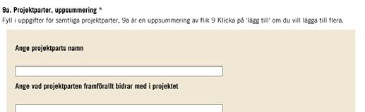 5 (8) Flik 9: Aktörer Generellt för flik 9 gäller att bedömarna relativt ofta anmärker på att centrala aktörer saknas och att det då exempelvis framstår som push snarare än pull.