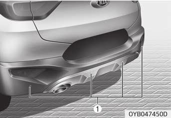 Lär känna bilen BAKRE PARKERINGSASSISTANSSYSTEM (I FÖREKOMMANDE FALL) Parkeringsassistanssystemet underlättar backning med hjälp av signaler då något föremål befinner sig närmare än 120 cm bakom