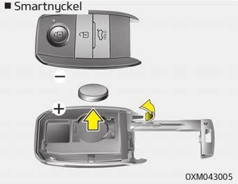 Om du har problem med fjärrnyckeln rekommenderar Kia att du kontaktar en godkänd Kia-återförsäljare/servicepartner.