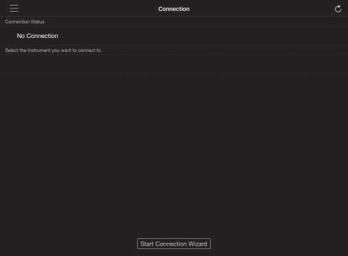 3 Tryck på Start Connection Wizard och följ anslutningsguiden. Information Programmet finns för ios- och Android-enheter. Information om lanseringsdatum och andra detaljer finns på webbplatsen nedan.